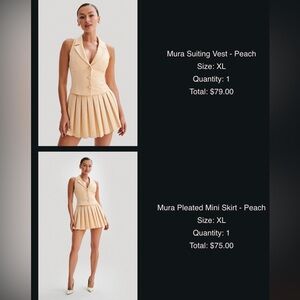 MESHKI skirt co ord set